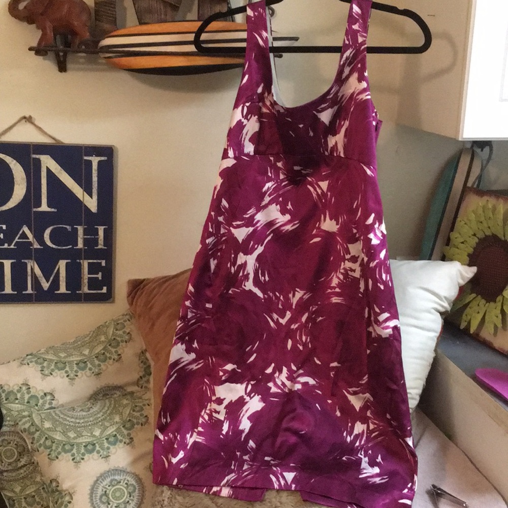 Amazing Theory Silk Cotton Shift Abstract Floral!